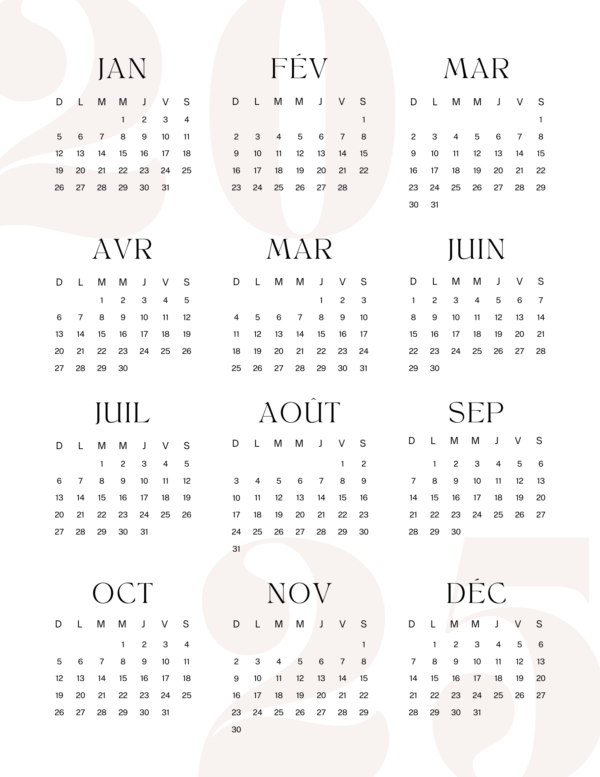Planificateur 2025 – Image 4