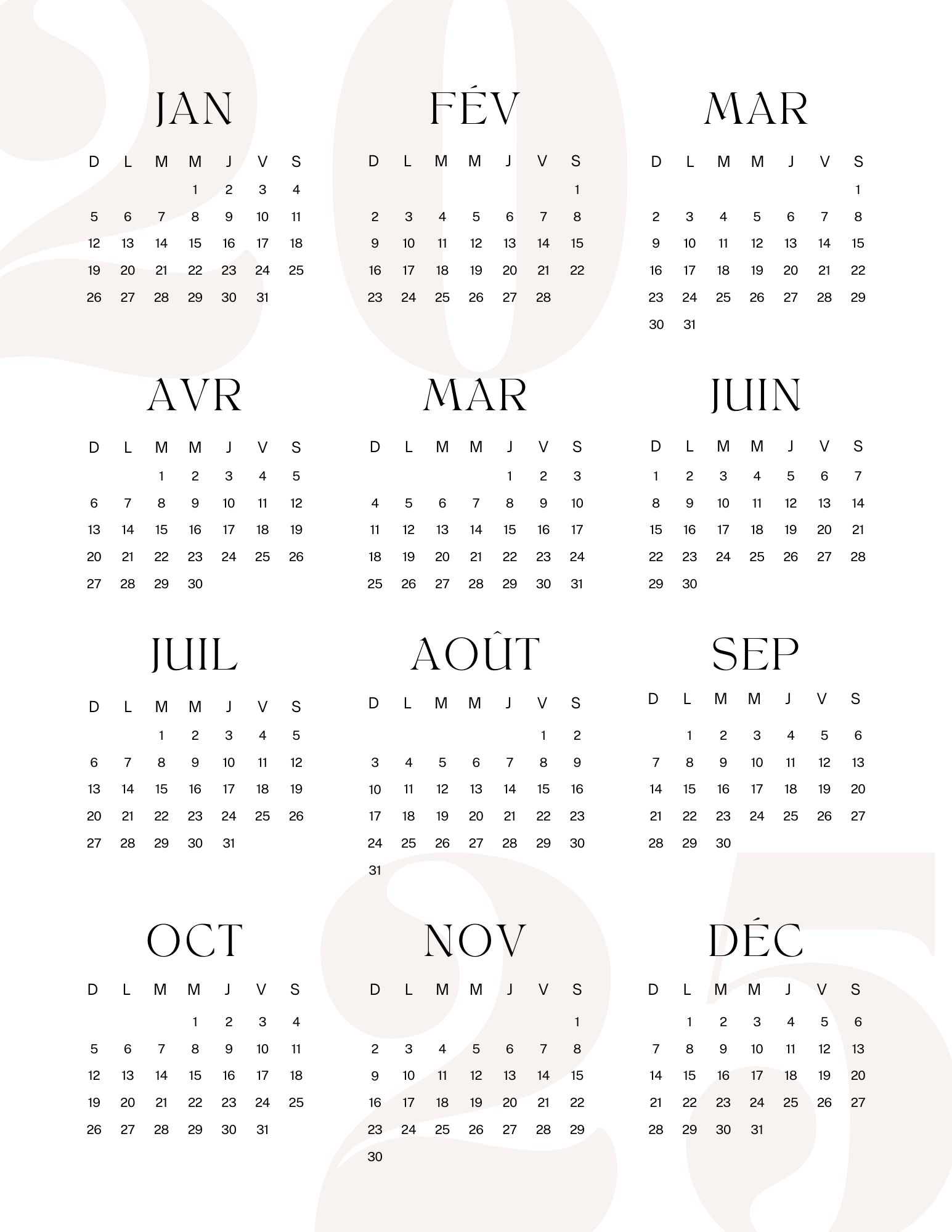 Planificateur 2025 – Image 4